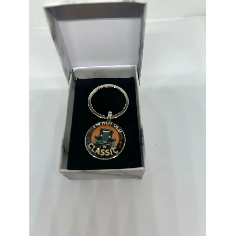 I’m Not Old I’m Classic Keychain Vintage Car Funny Gift
